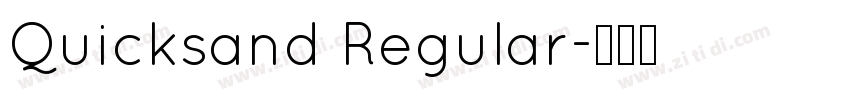 Quicksand Regular字体转换